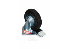 Колесо поворотное резина SCb 55 125 мм с тормозом (N) TOR