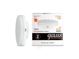 Лампа светодиодная Elementary 11Вт таблетка 3000К тепл. бел. GX53 810лм GAUSS 83811