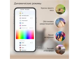 Лампа светодиодная умная Smart Home 10Вт A60 RGBW 2700-6500К E27 1055лм измен. цветов. темпер. + диммир. управление по Wi-Fi GAUSS 1180112