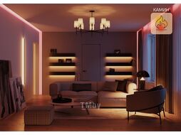 Лампа светодиодная умная Smart Home 10Вт A60 RGBW 2700-6500К E27 1055лм измен. цветов. темпер. + диммир. управление по Wi-Fi GAUSS 1180112