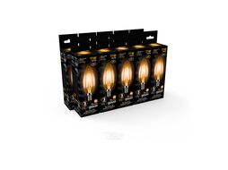 Лампа светодиодная филаментная Filament 11Вт свеча 2700К тепл. бел. E14 810лм GAUSS 103801111