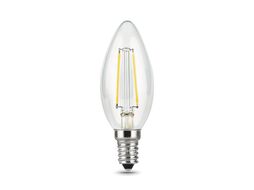 Лампа светодиодная филаментная Filament 11Вт свеча 2700К тепл. бел. E14 810лм GAUSS 103801111