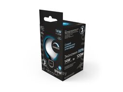 Лампа светодиодная филаментная Filament 14Вт G200 4100К нейтр. бел. E27 1170лм диммир. milky GAUSS 153202214-D