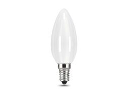 Лампа светодиодная филаментная Filament 5Вт свеча 2700К тепл. бел. 420лм milky GAUSS 103201105