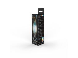 Лампа светодиодная филаментная Filament 5Вт свеча на ветру 4100К нейтр. бел. 420лм golden GAUSS 104801805