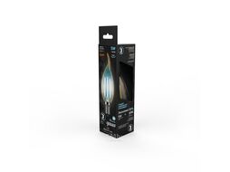 Лампа светодиодная филаментная Filament 5Вт свеча на ветру 4100К нейтр. бел. 420лм golden GAUSS 104801805