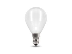 Лампа светодиодная филаментная Filament 5Вт шар 4100К нейтр. бел. E14 450лм milky GAUSS 105201205