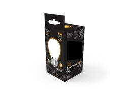 Лампа светодиодная филаментная Filament 9Вт шар 3000К тепл. бел. E27 590лм milky GAUSS 105202109