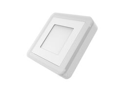 Светильник светодиодный Backlight ДПО 3 + 3Вт 3000К IP20 350лм 220-240В 105х105х40 квадрат накладной 3 режима бел. GAUSS BL220