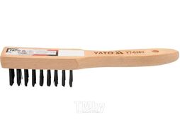 Щетка ручная стальная 6 рядка Yato YT-6360