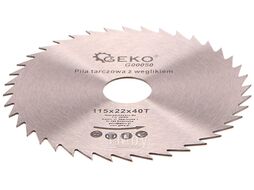 Диск пильный по дереву 115/22 40T Geko G00050