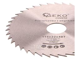Диск пильный по дереву 115/22 40T Geko G00050
