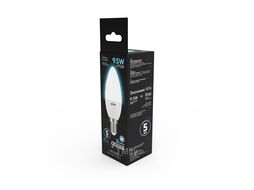Лампа светодиодная Black 9.5Вт свеча 4100К нейтр. бел. E14 950лм GAUSS 103101210