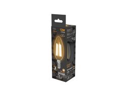 Лампа светодиодная филаментная Filament 13Вт Свеча 2700К E14 1100лм GAUSS 103801113