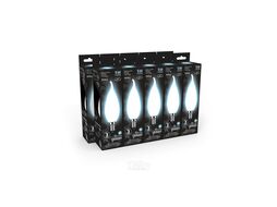 Лампа светодиодная филаментная Filament 5Вт свеча на ветру 4100К нейтр. бел. 450лм milky GAUSS 104201205