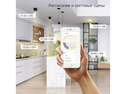 Лампа светодиодная филаментная умная Smart Home Filament 7Вт G95 2500К тепл. бел. E27 740лм диммир. управление по Wi-Fi GAUSS 1320112