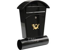 Ящик металлический почтовый 480х280х80мм черный Vorel 78590