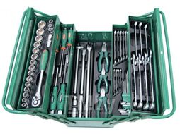 Набор инструмента универсальный 1/2"DR в ящике, 62 предмета Jonnesway C-3DH262