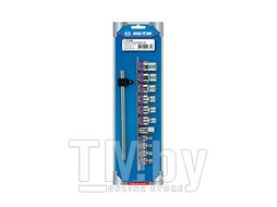 Набор торцевых головок KING TONY 1/2"&3/8", TORX Е-стандарт, E4-E20, вороток, 12 предметов 7112PR