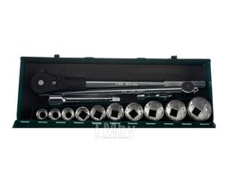 Набор головок торцевых дюймовых 3/4"DR, SAE 7/8"--2", 15 предметов JONNESWAY S04H6615S