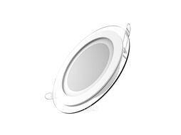 Светильник светодиодный Glass ДВО 12Вт 3000К IP20 900лм 220-240В d118мм 160х35мм кругл. встраив. монтажный с декоративн. стеклом GAUSS 947111112