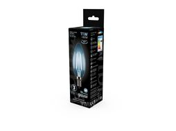 Лампа светодиодная филаментная Filament 11Вт свеча 4100К нейтр. бел. E14 830лм GAUSS 103801211