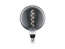 Лампа светодиодная филаментная Filament 4.5Вт G200 1800К тепл. бел. E27 100лм flexible gray GAUSS 154802005