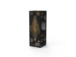 Лампа светодиодная филаментная Filament 6Вт TL120 2400К тепл. бел. E27 200лм flexible gray GAUSS 166802008