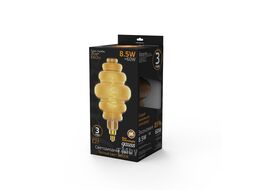 Лампа светодиодная филаментная Filament Honeycomb 8.5Вт 2000К тепл. бел. E27 660лм golden GAUSS 161802105