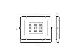 Прожектор светодиодный Elementary ДО 200Вт 6500К IP65 16800лм 175-265В черн. GAUSS 691511200