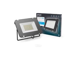 Прожектор светодиодный Qplus ДО 300Вт 6500К IP65 36000лм 175-265В черн. GAUSS 613511300