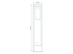 Светильник садово-парковый Clio 60Вт E27 IP54 170-240В 50Гц 142х800мм столб GAUSS GD020
