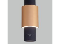 Подвесной светильник Eurosvet 50204/1 LED черный/матовое золото