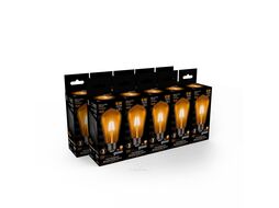 Лампа светодиодная филаментная Filament 6Вт ST64 2400К тепл. бел. E27 550лм golden GAUSS 102802006