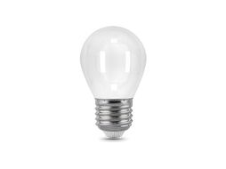 Лампа светодиодная филаментная Filament 9Вт шар 4100К нейтр. бел. E27 610лм milky GAUSS 105202209