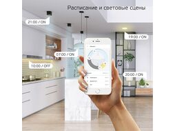 Лампа светодиодная филаментная умная Smart Home Filament 4.5Вт свеча на ветру 2000-6500К E14 495лм измен. цветов. темпер. + диммир. управление по Wi-Fi GAUSS 1280112
