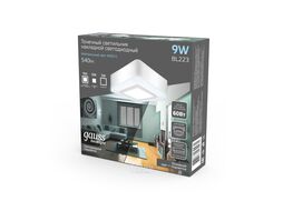 Светильник светодиодный Backlight ДПО 6 + 3Вт 4000К IP20 540лм 220-240В 105х105х40 квадрат накладной 3 режима бел. GAUSS BL223
