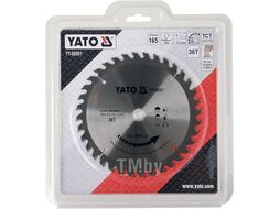 Диск пильный с напаянными зубцами из твердых сплавов 165/16 36T Yato YT-60591