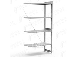 Стеллаж металлический торговый СКУ 1234 (2485)-ДС Metall ZAVOD УП-00003868