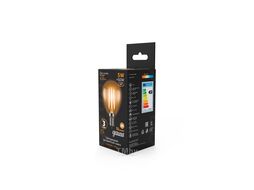 Лампа светодиодная филаментная Filament 5Вт шар 2700К тепл. бел. E14 420лм GAUSS 105801105