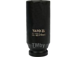 Головка торцевая ударная 1/2" 6гр. 24мм L78мм CrMo Yato YT-1044