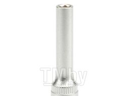 Головка торцевая 1/4" 6гр. 4,5мм L50мм CrV Yato YT-1414