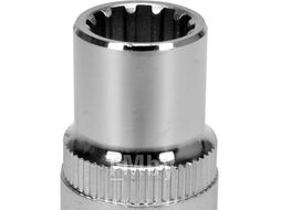 Головка торцевая spline 1/2" 6гр. 12мм L38мм CrV на держателе Yato YT-14824