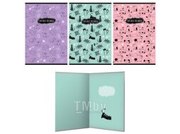 Тетрадь А4 48л кл. "КотоВасия" обложка софт-тач, тиснение фольгой Academy Style 13626/3