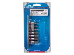 Набор торцевых насадок 1/4", Hex, 1/8" - 3/8", L = 37 мм, 7 предметов KING TONY 2127SR