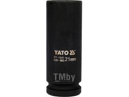 Головка торцевая ударная 1/2" 6гр. 21мм L78мм CrMo Yato YT-1041