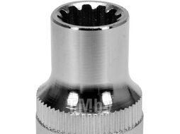 Головка торцевая spline 1/2" 6гр. 10мм L38мм CrV на держателе Yato YT-14822