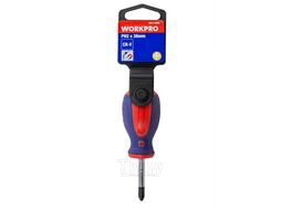 Отвертка крестообразная PH.2x38мм, на пластиковом держателе WORKPRO W021328WL