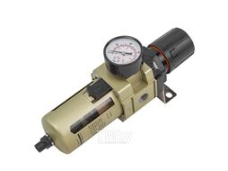 Фильтр-регулятор с индикатором давления для пневмосистем 3/4''(автоматич. слив, 10Мк, 4000 л/мин, 0-10bar, раб. температура 5-60) FORCEKRAFT FK-AW4000-06D