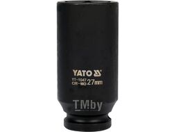 Головка ударная 1/2" 6гр. 27мм L78мм CrMo Yato YT-1047